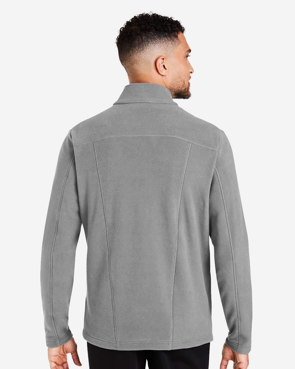 Men's CrownLux Performance® Fleece Full-Zip Jacket - OnModelBack - B705B2133 - Graphite
