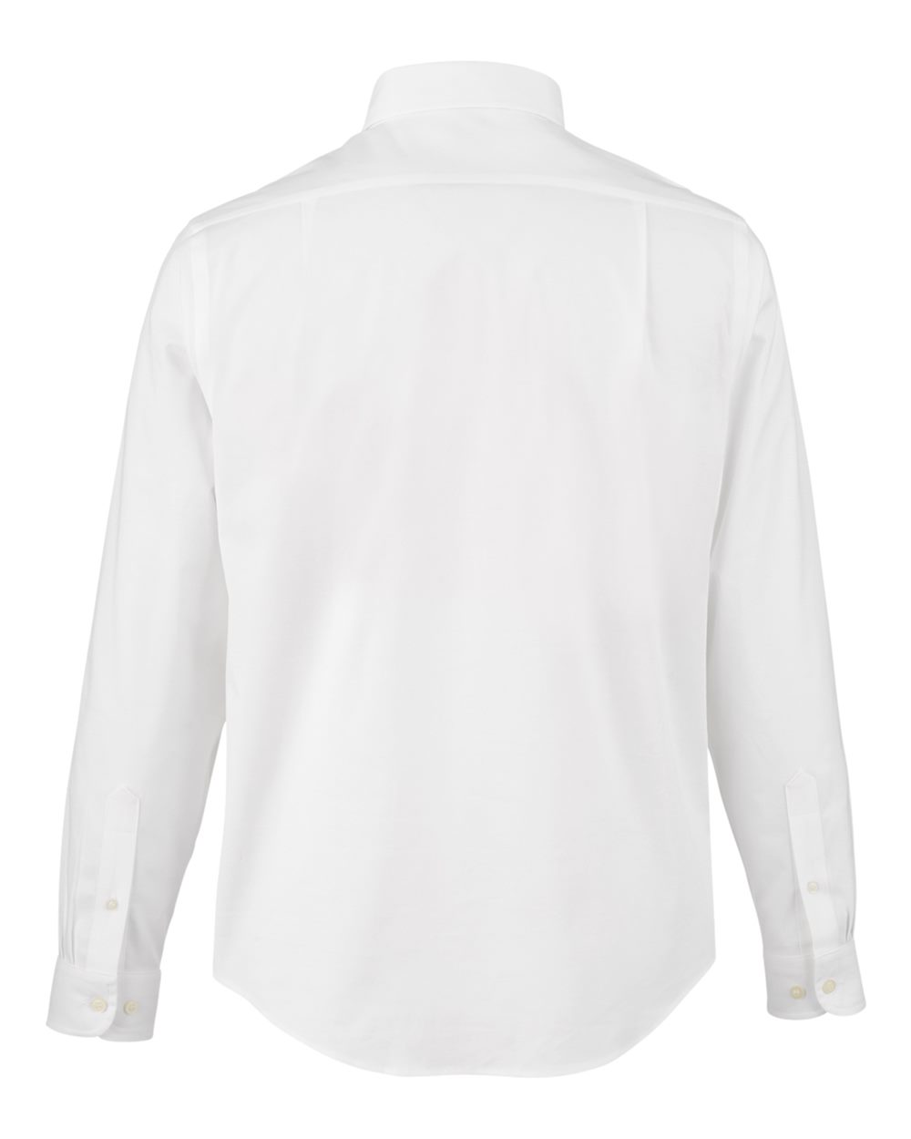 Men's CrownLux Performance® Spencer Poplin Dress Shirt - Back - B669B2003 - White