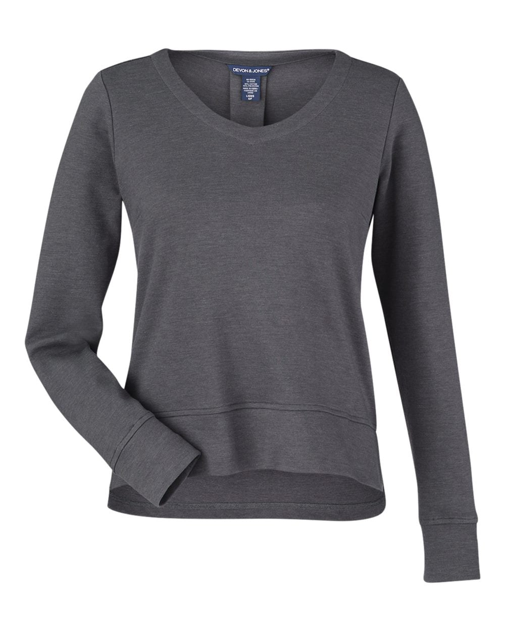 Women's New Classics® Charleston Pullover - Front - B668B2502 - Black Melange