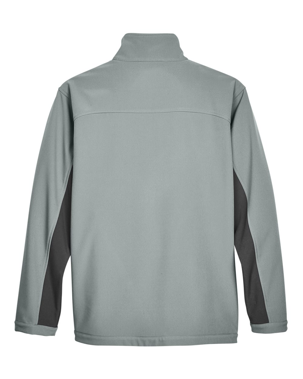 Men's Soft Shell Colorblock Jacket - Back - B616B2093 - Charcoal/ Dark Charcoal