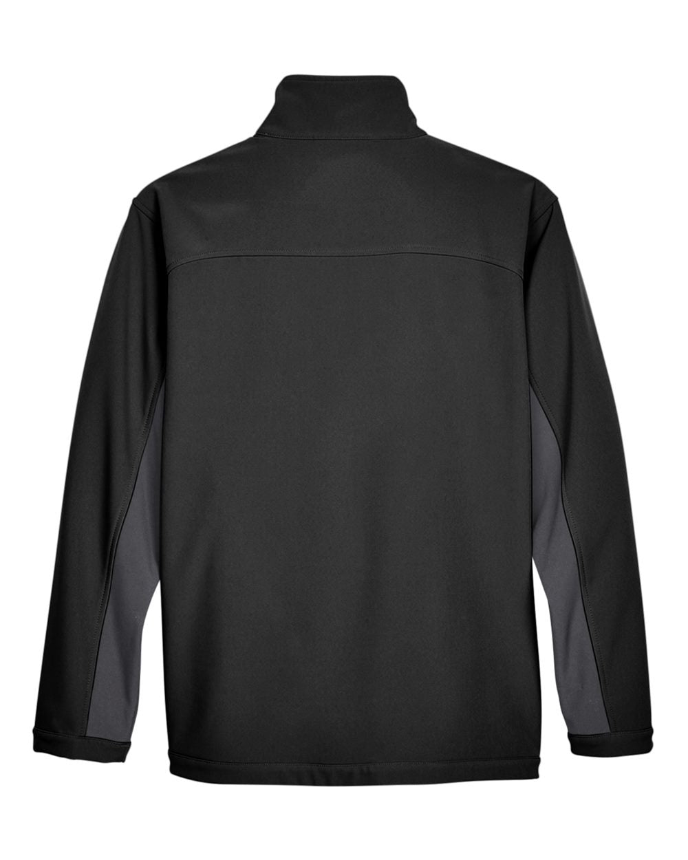 Men's Soft Shell Colorblock Jacket - Back - B616B2503 - Black/ Dark Charcoal