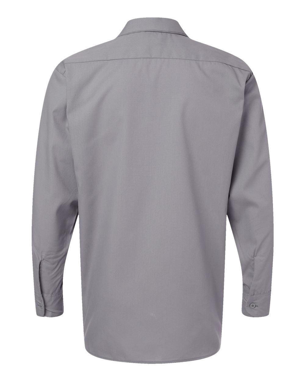 Men's Industrial Long Sleeve Work Shirt - Back - B09830133 - Graphite Grey
