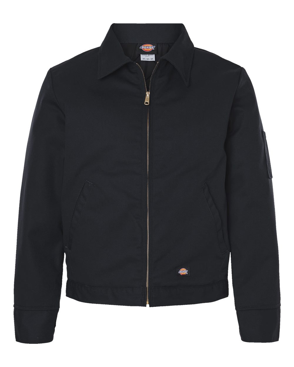 Unisex Insulated Industrial Eisenhower Jacket - Front - B22730503 - Black