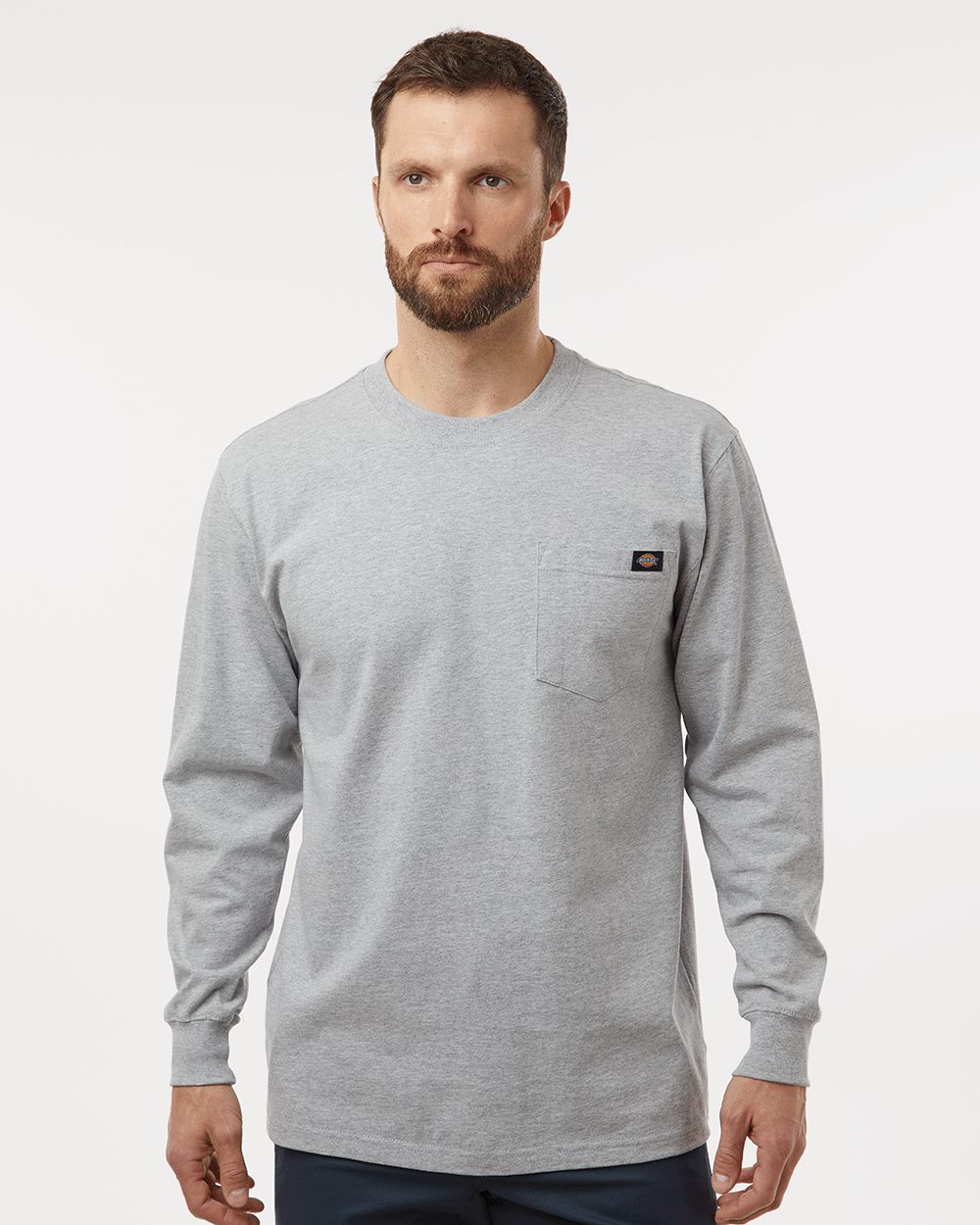 Men's Traditional Heavyweight Long Sleeve T-Shirt - styleImage