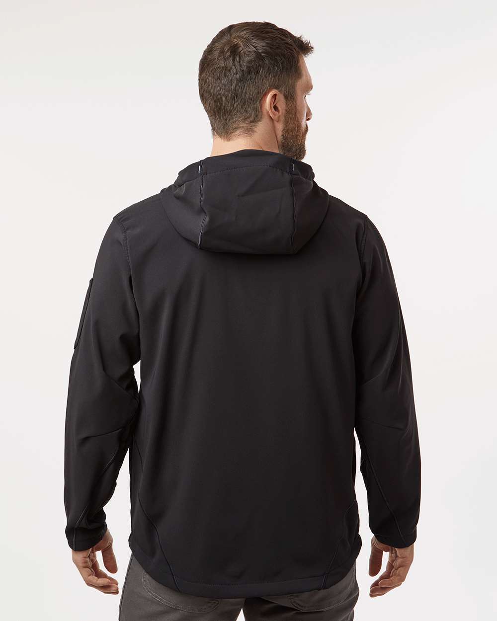 Men's Protect Hooded Jacket - OnModelBack - B11330502 - Black