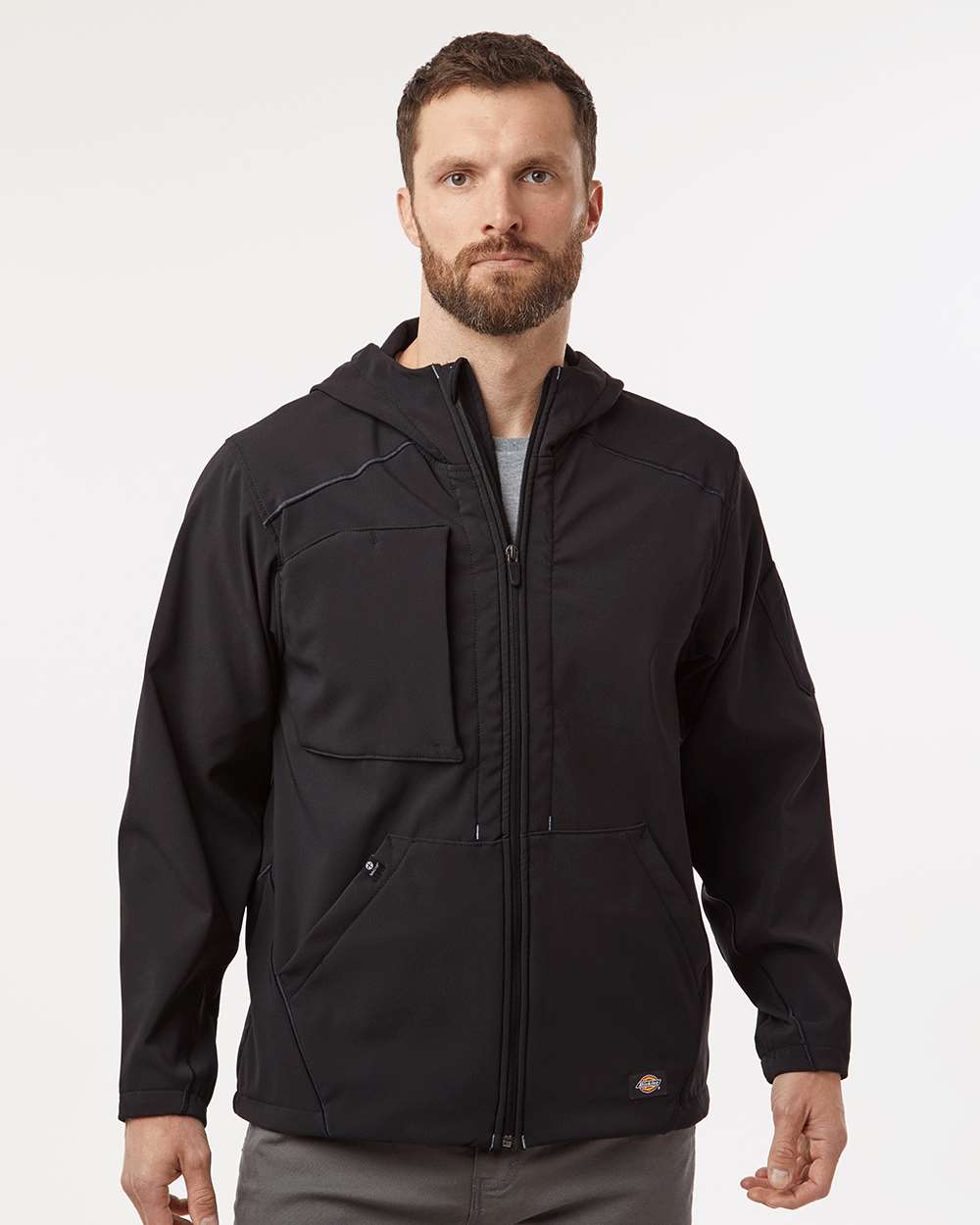 Men's Protect Hooded Jacket - OnModelFront - B11330502 - Black