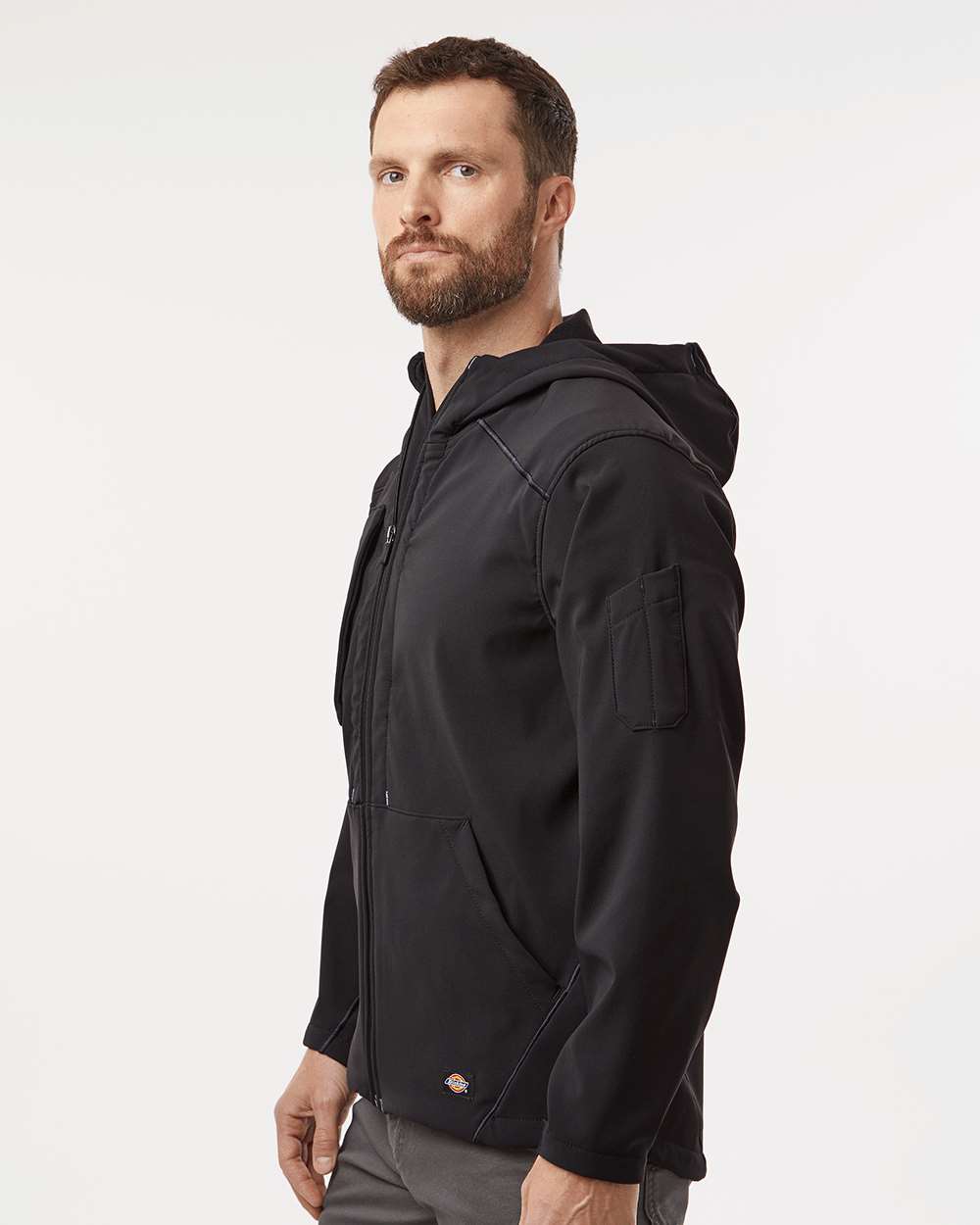 Men's Protect Hooded Jacket - OnModelSide - B11330502 - Black