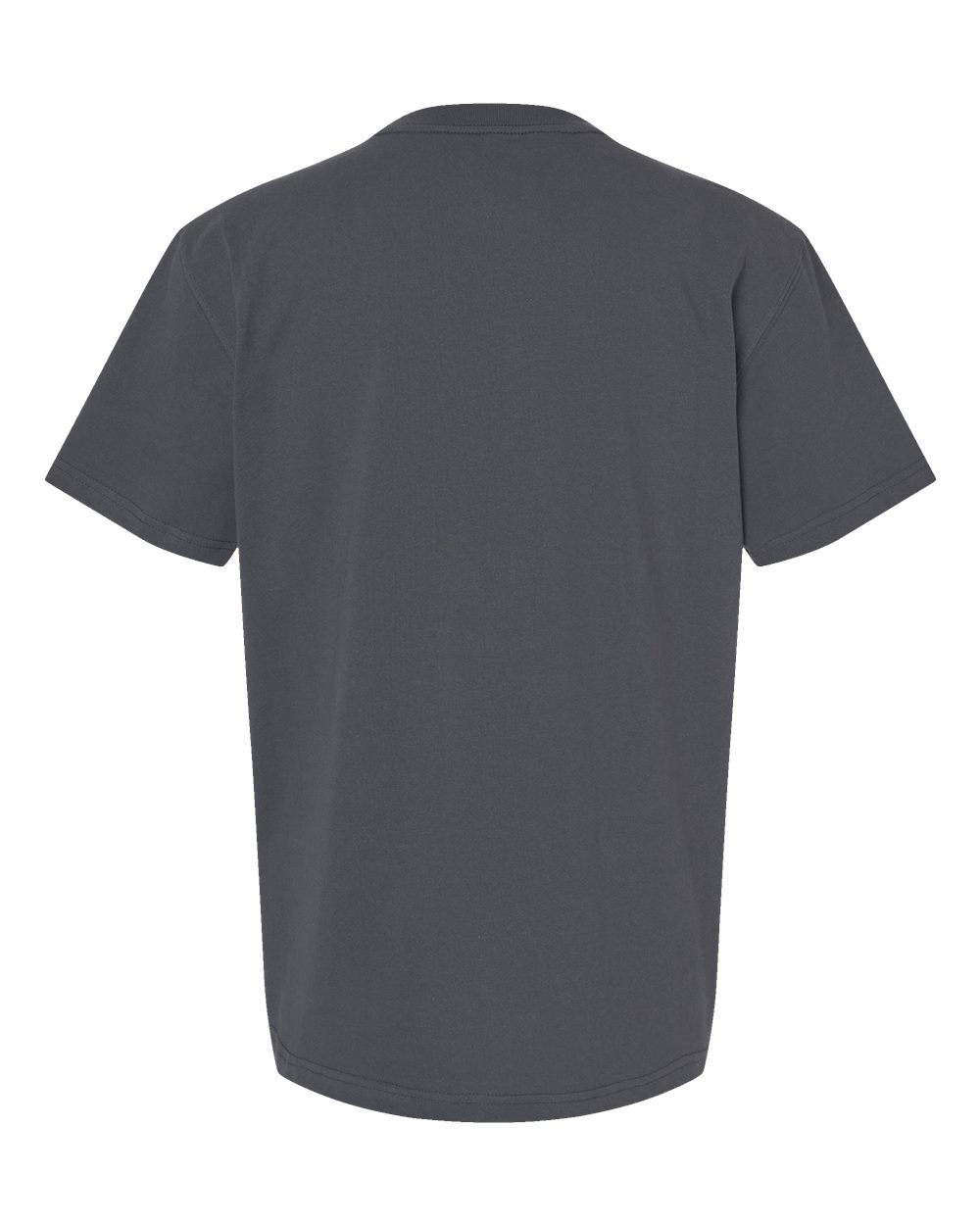 Men's Traditional Heavyweight T-Shirt - Back - B64130093 - Charcoal