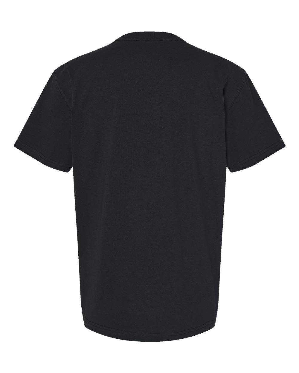 Men's Traditional Heavyweight T-Shirt - Back - B64130503 - Black