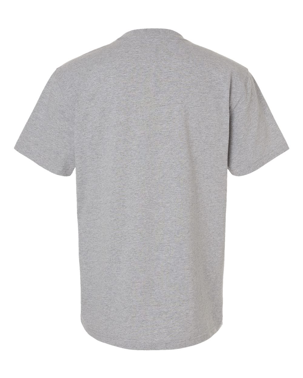 Men's Traditional Heavyweight T-Shirt - Back - B64130583 - Heather Grey
