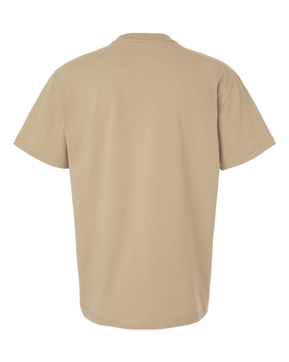 Men's Traditional Heavyweight T-Shirt - Back - B64130733 - Desert Sand