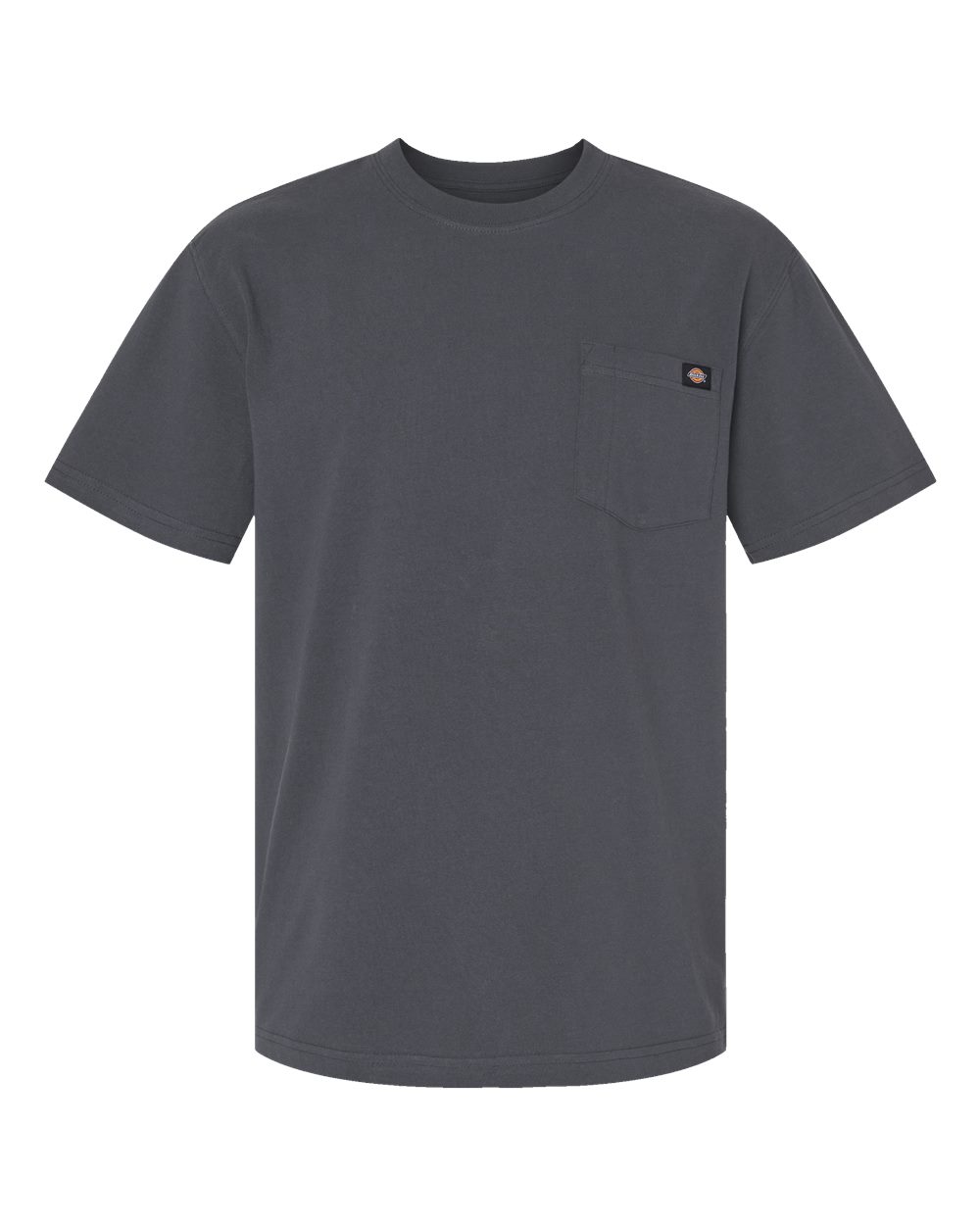 Men's Traditional Heavyweight T-Shirt - Front - B64130093 - Charcoal