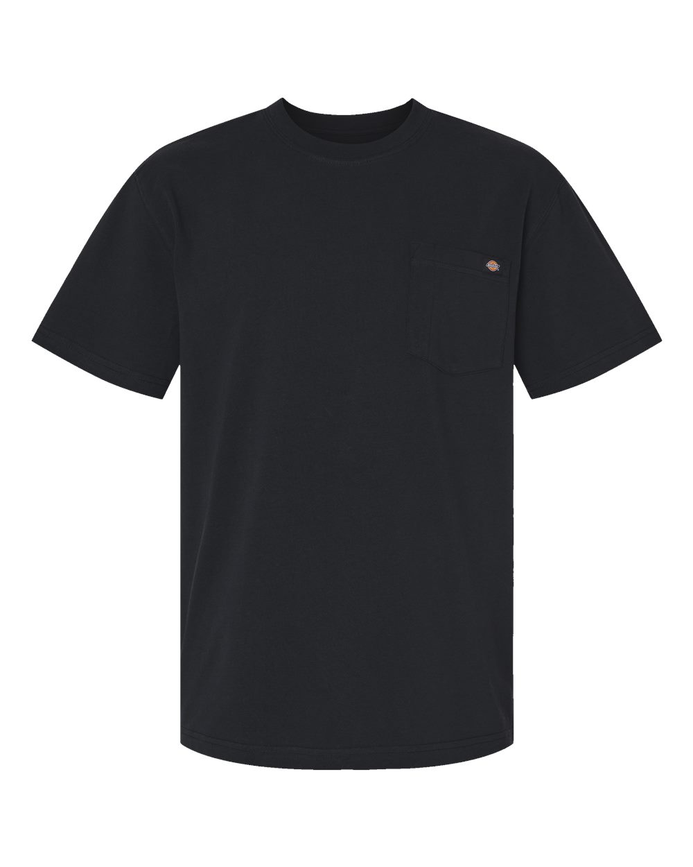 Men's Traditional Heavyweight T-Shirt - Front - B64130503 - Black