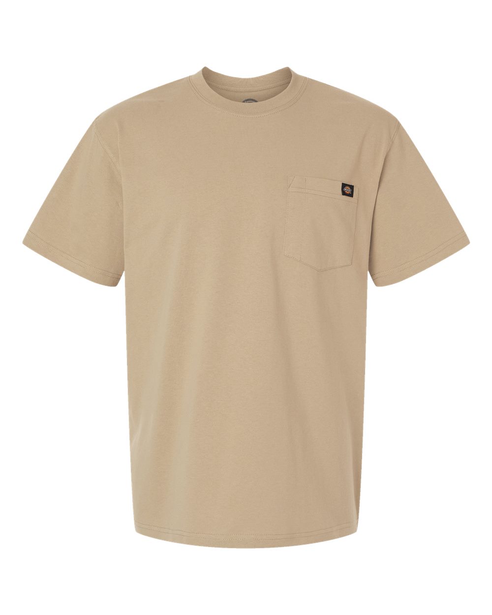 Men's Traditional Heavyweight T-Shirt - Front - B64130733 - Desert Sand