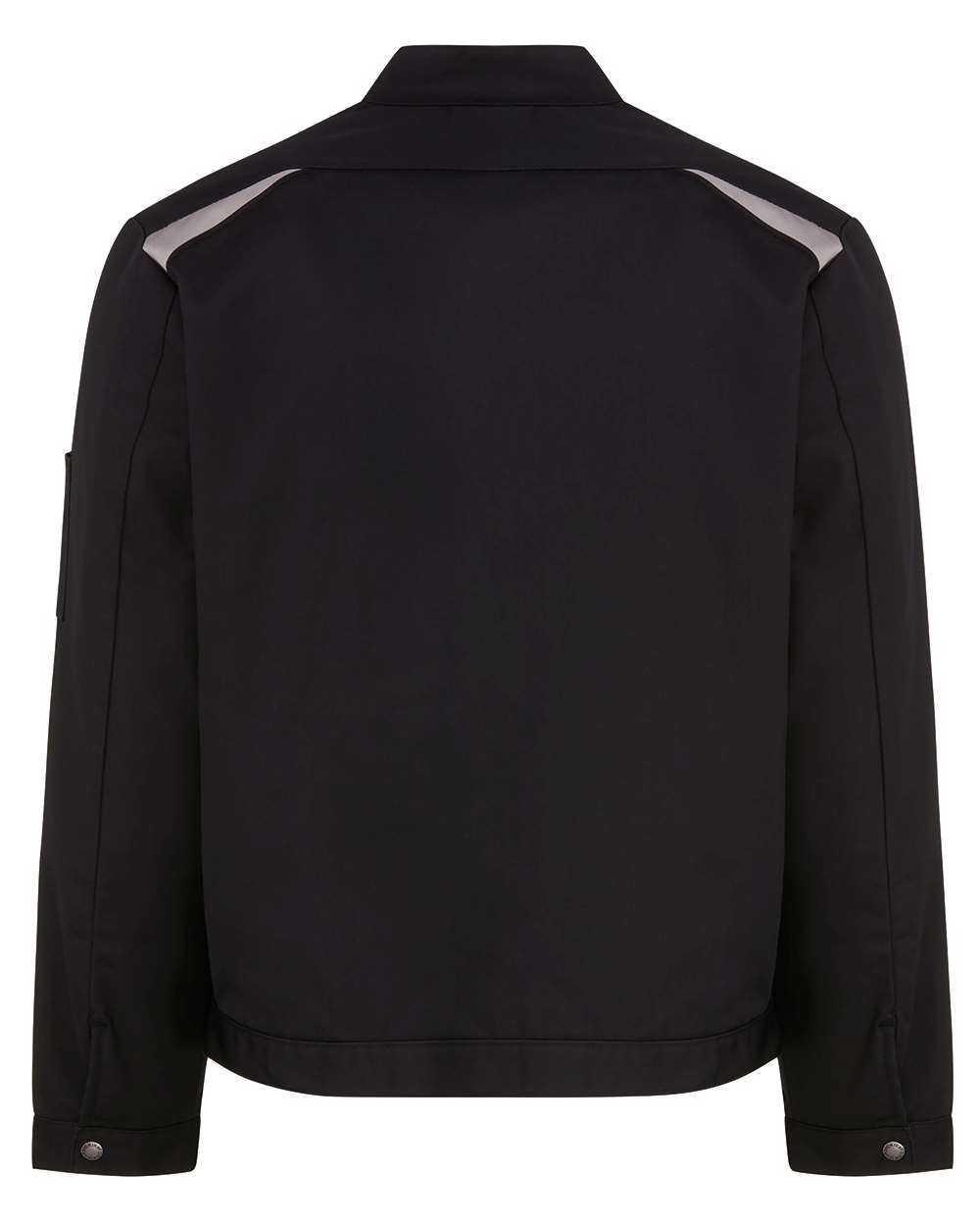Men's Insulated Colorblocked Jacket - Back - B67030503 - Black/ Silver