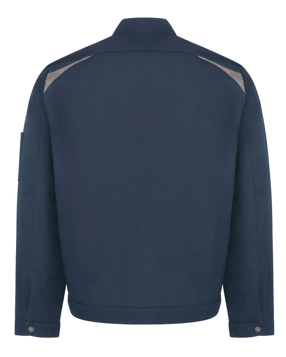 Men's Insulated Colorblocked Jacket - Back - B67030865 - Dark Navy/ Silver