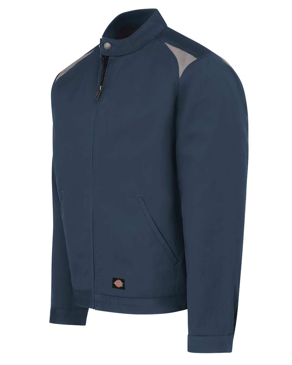 Men's Insulated Colorblocked Jacket - DirectSide - B67030865 - Dark Navy/ Silver