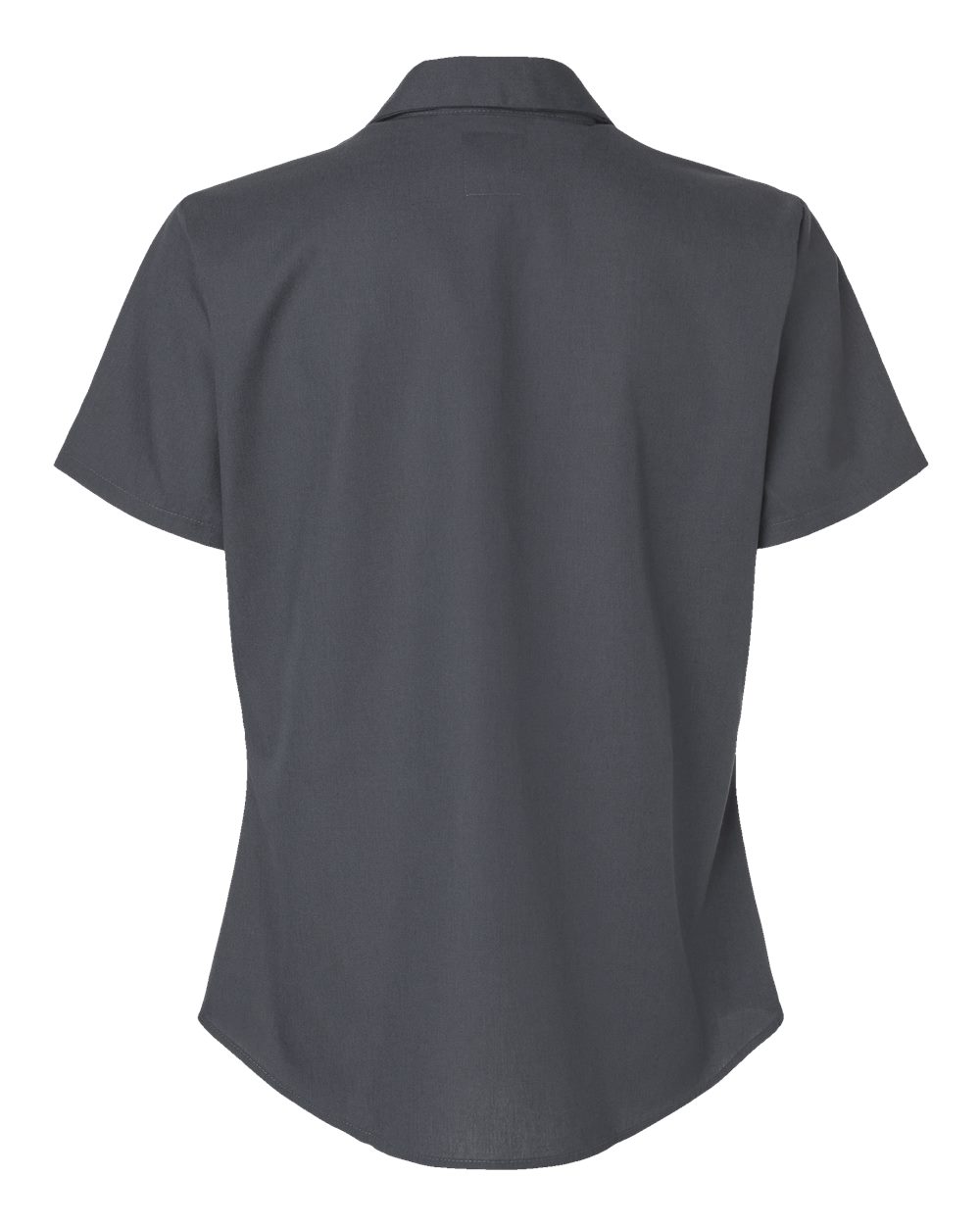 Women's Industrial Short Sleeve Work Shirt - Back - B73830093 - Dark Charcoal