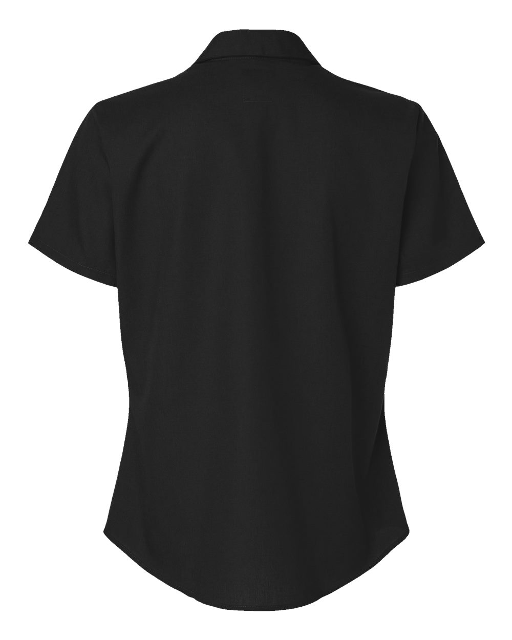 Women's Industrial Short Sleeve Work Shirt - Back - B73830503 - Black