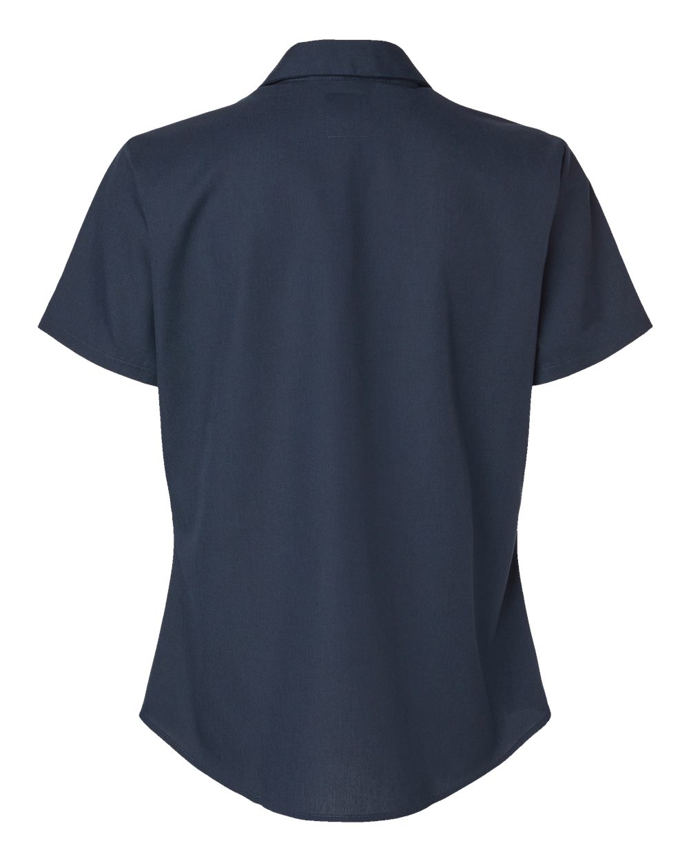 Women's Industrial Short Sleeve Work Shirt - Back - B73830863 - Dark Navy