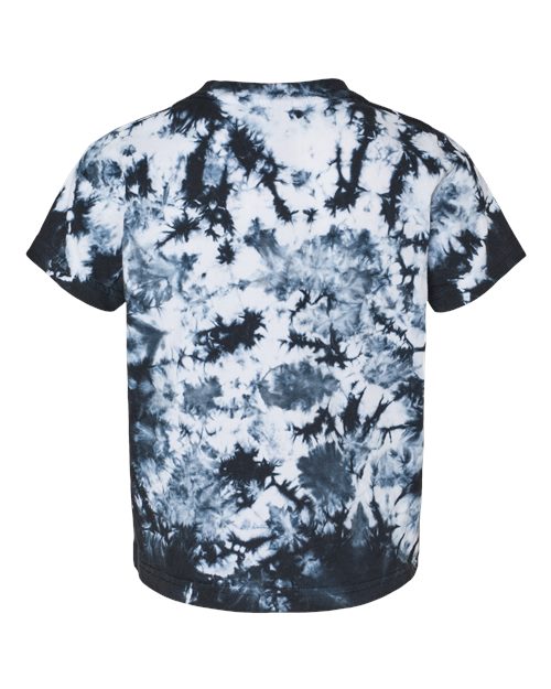 Toddler Crystal Tie-Dyed T-Shirt - Back - B03714503 - Black Crystal