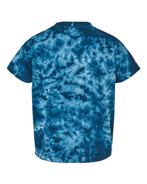 Toddler Crystal Tie-Dyed T-Shirt - Back - B03714653 - Navy