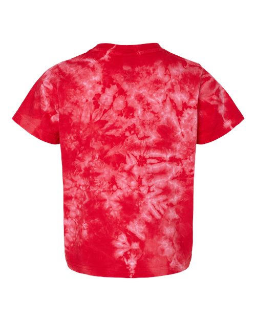Toddler Crystal Tie-Dyed T-Shirt - Back - B03714703 - Red