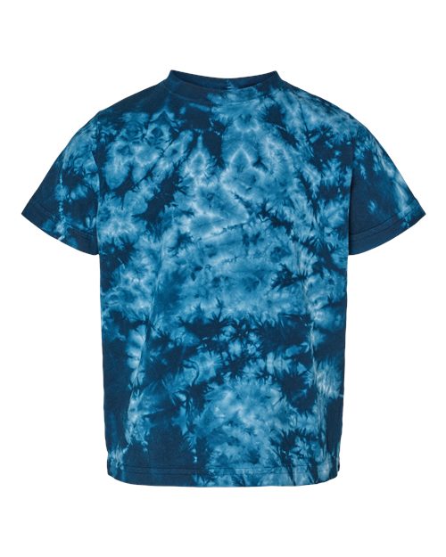 Toddler Crystal Tie-Dyed T-Shirt - Front - B03714653 - Navy