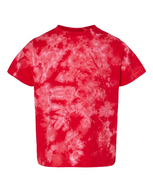 Toddler Crystal Tie-Dyed T-Shirt - Front - B03714703 - Red
