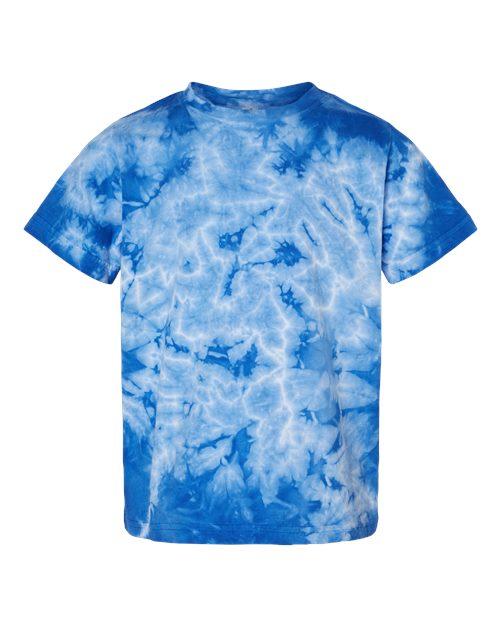Toddler Crystal Tie-Dyed T-Shirt - Front - B03714754 - Royal
