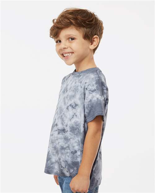 Toddler Crystal Tie-Dyed T-Shirt - OnModelSide - B03714354 - Silver