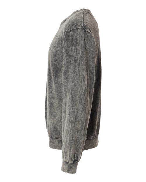 Premium Fleece Mineral Wash Crewneck Sweatshirt - DirectSide - B04314353 - Grey Mineral Wash