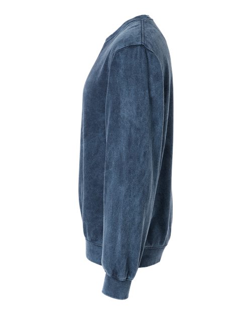 Premium Fleece Mineral Wash Crewneck Sweatshirt - DirectSide - B04314653 - Midnight