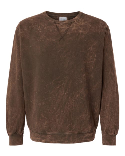 Premium Fleece Mineral Wash Crewneck Sweatshirt - Front - B04314553 - Hounddog