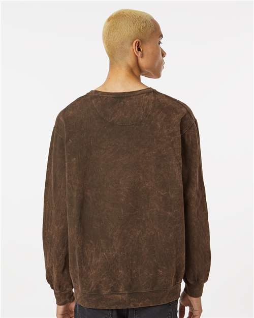 Premium Fleece Mineral Wash Crewneck Sweatshirt - OnModelBack - B04314553 - Hounddog