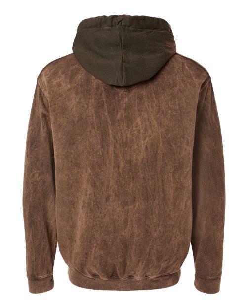 Premium Fleece Mineral Wash Hooded Sweatshirt - Back - B04414553 - Hounddog