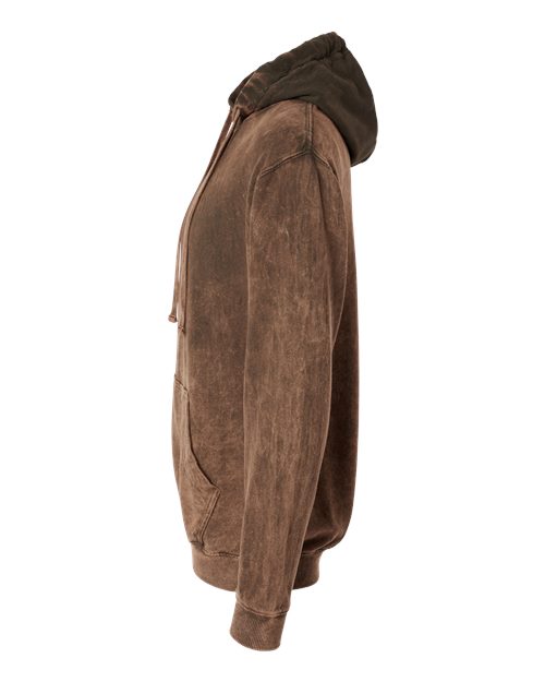 Premium Fleece Mineral Wash Hooded Sweatshirt - DirectSide - B04414553 - Hounddog