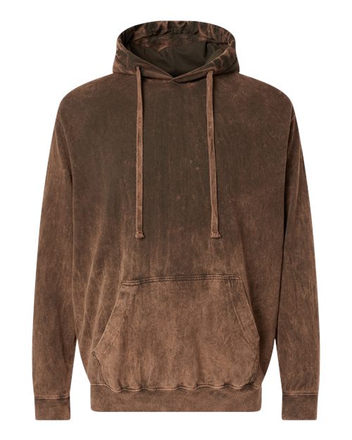 Premium Fleece Mineral Wash Hooded Sweatshirt - Front - B04414553 - Hounddog