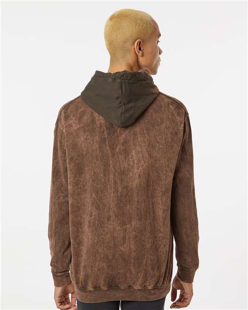 Premium Fleece Mineral Wash Hooded Sweatshirt - OnModelBack - B04414553 - Hounddog