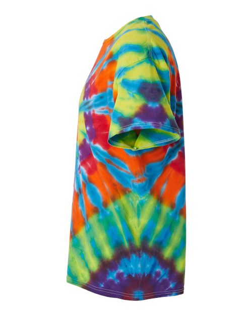 Rainbow Cut-Spiral Tie-Dyed T-Shirt - DirectSide - B00714963 - Champ