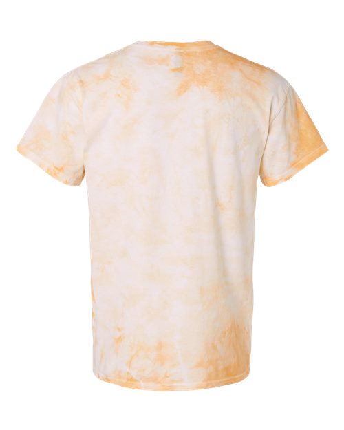 Crystal Tie-Dyed T-Shirt - Back - B16814133 - Tangerine