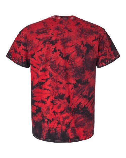 Crystal Tie-Dyed T-Shirt - Back - B16814713 - Black/ Red Crystal