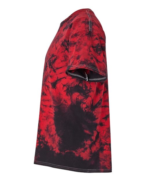 Crystal Tie-Dyed T-Shirt - DirectSide - B16814713 - Black/ Red Crystal