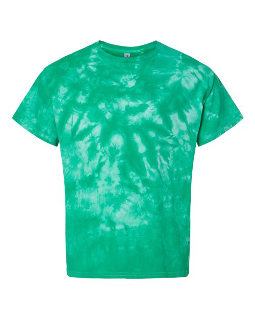 Crystal Tie-Dyed T-Shirt - Front - B16814155 - Emerald