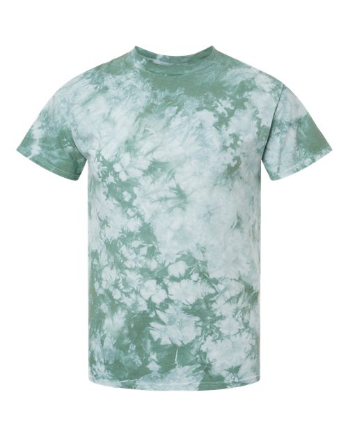 Crystal Tie-Dyed T-Shirt - Front - B16814223 - Moss