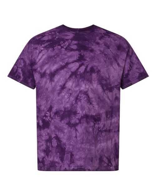 Crystal Tie-Dyed T-Shirt - Front - B16814673 - Purple