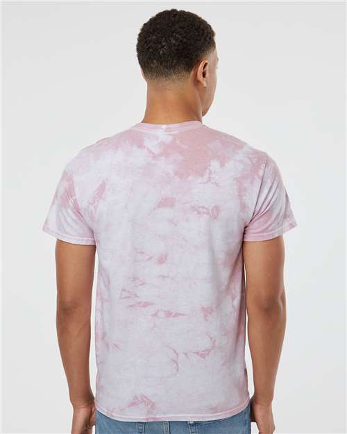 Crystal Tie-Dyed T-Shirt - OnModelBack - B16814313 - Rose