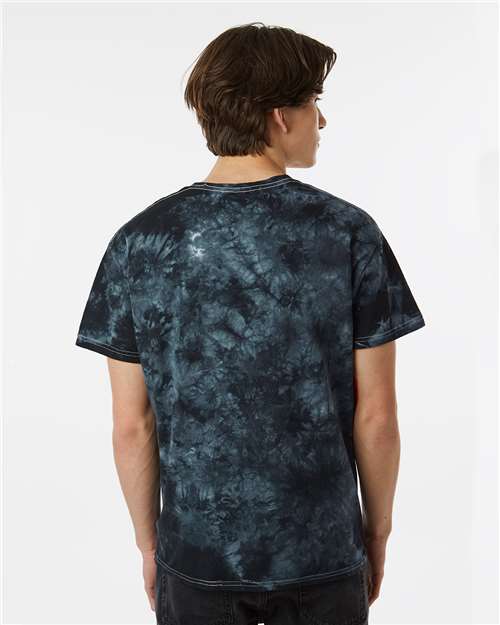Crystal Tie-Dyed T-Shirt - OnModelBack - B16814503 - Black Crystal