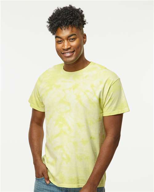 Crystal Tie-Dyed T-Shirt - OnModelFront - B16814183 - Citron