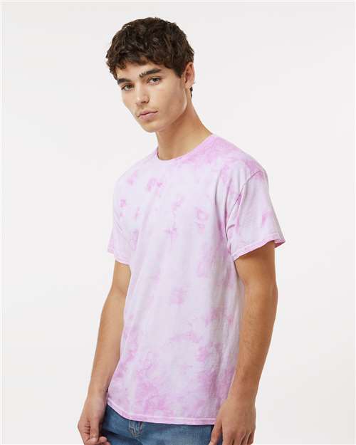 Crystal Tie-Dyed T-Shirt - OnModelSide - B16814143 - Lilac